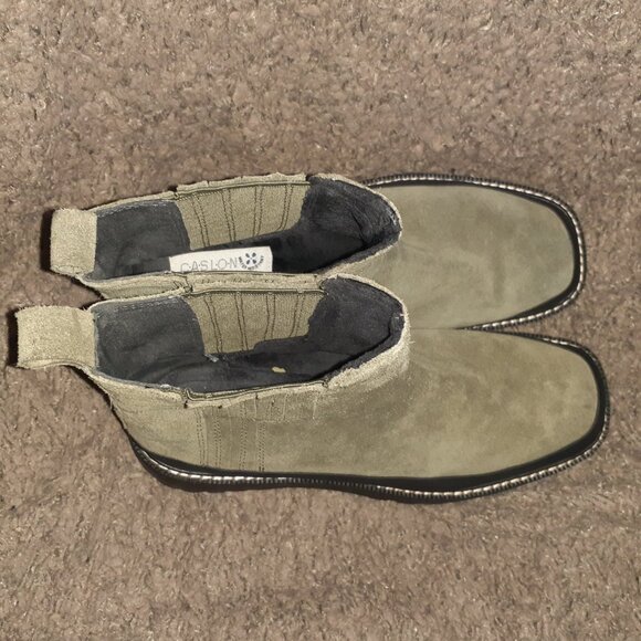 CASLON-Betsey Ankle Boot-Gray/Taupe Suede-Water Resistant-Sz 10/10.5-Excellent - Picture 7 of 8